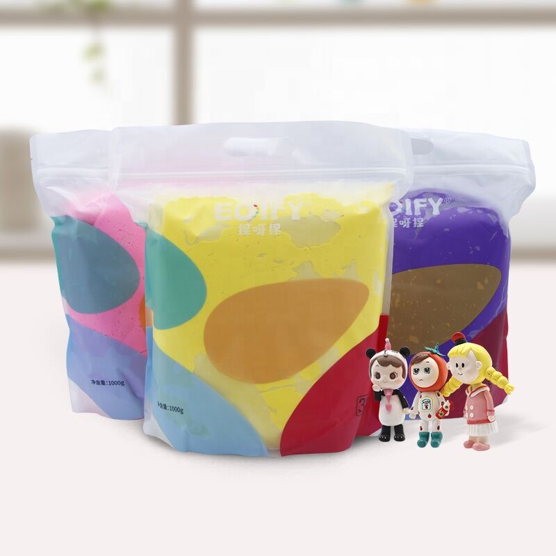 OEM color super light air dry clay polymer clay non-toxic plasticine kids toys magic clay customized modeling clay