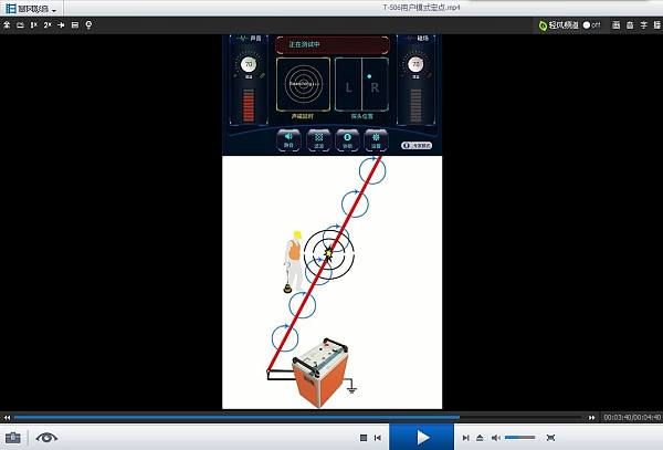 T-506智能电缆故障定点仪用户模式定点演示
