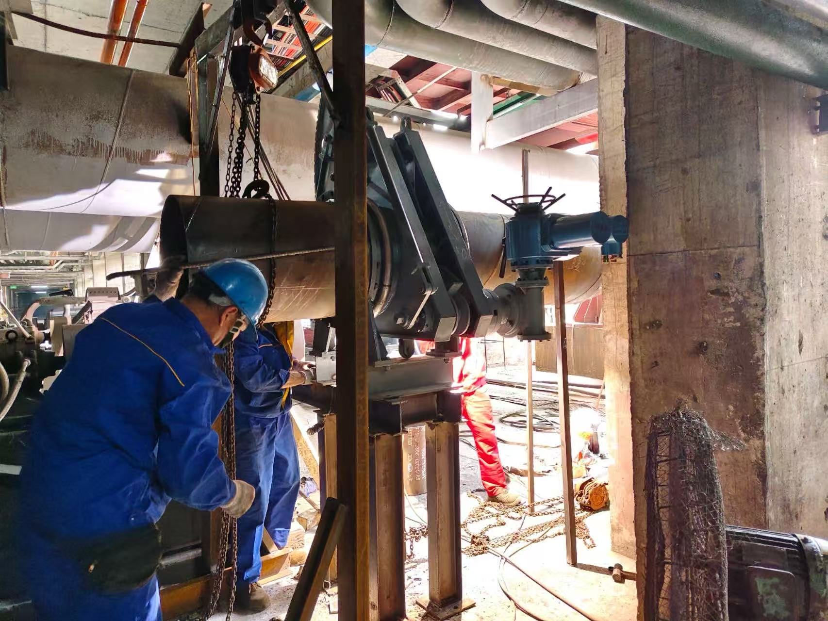 加热炉施工现场