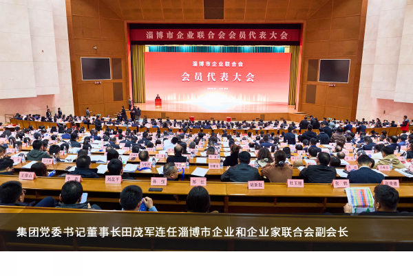 集团党委书记董事长田茂军连任淄博市企业和企业家联合会副会长