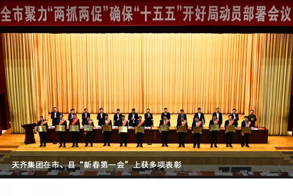 太阳成集团tyc7111在市、县“新春第一会”上获多项表彰