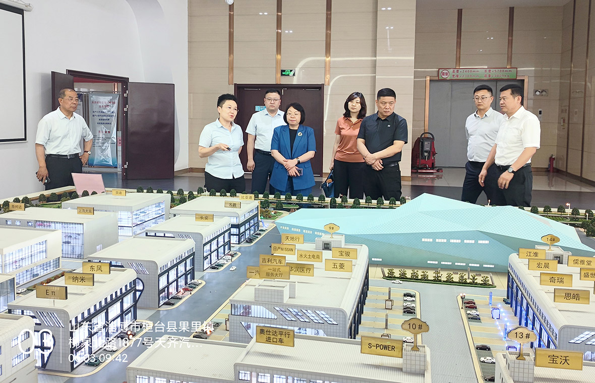 济南市历城区委副书记临港开发区管委会主任李广霞一行到天齐汽车博览园考察调研