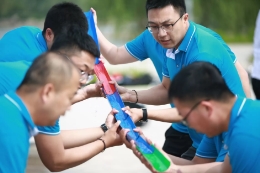 淄博区域总部组织机关员工外出拓展训练