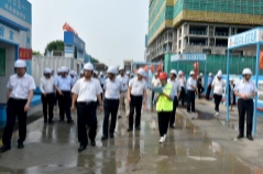 淄博市建设工地扬尘整治大会战行动在淄博区域管理中心三公司宏程颐养综合体项目召开 副市长刘荣喜带队到项目现场观摩指导