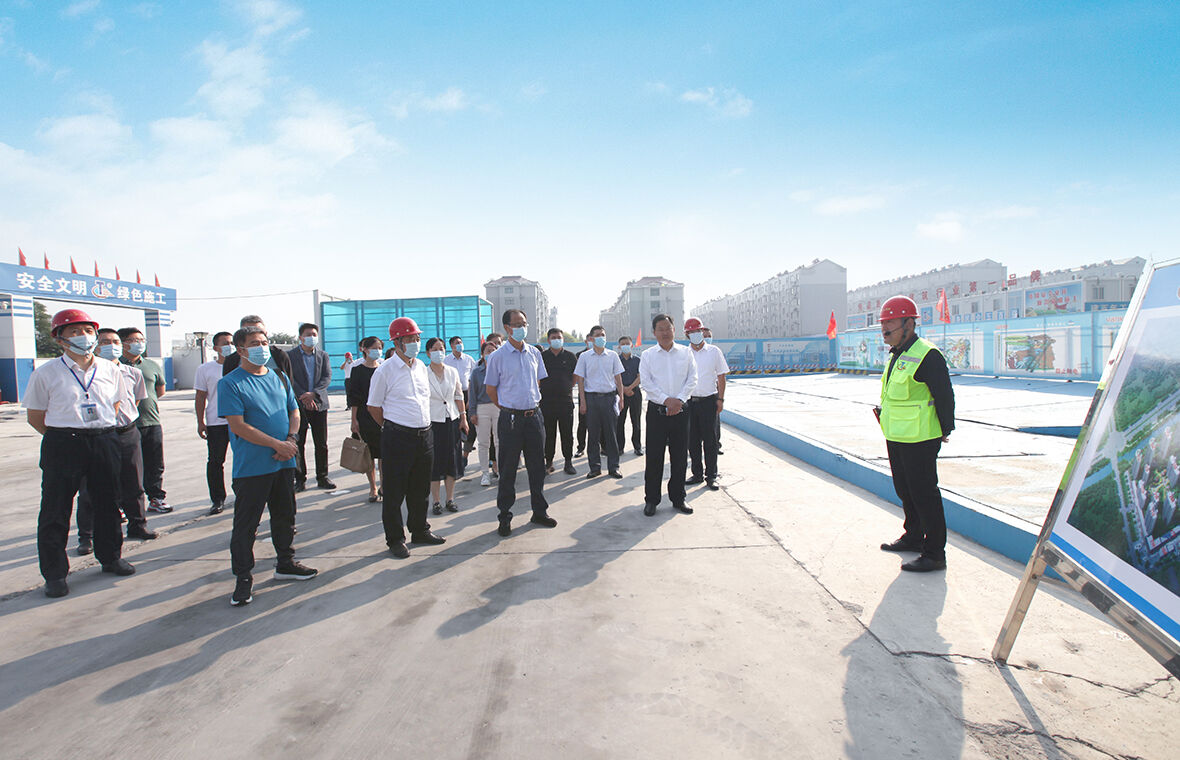 “助推桓台建筑业重塑辉煌”专题协商活动在公司举办  桓台县政协、县住建局领导一行到项目现场调研