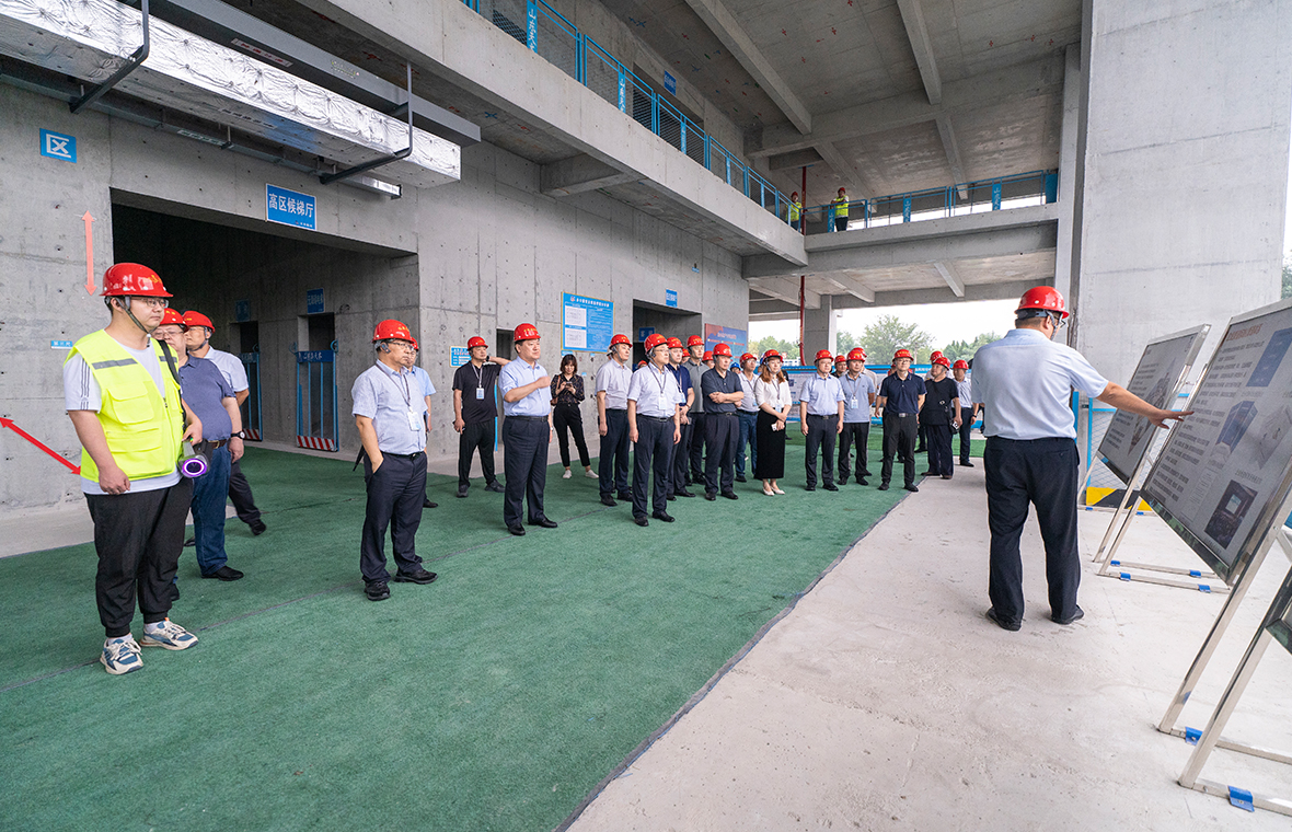 淄博区域管理中心中金大厦项目迎全省建设工程质量管理标准化现场观摩