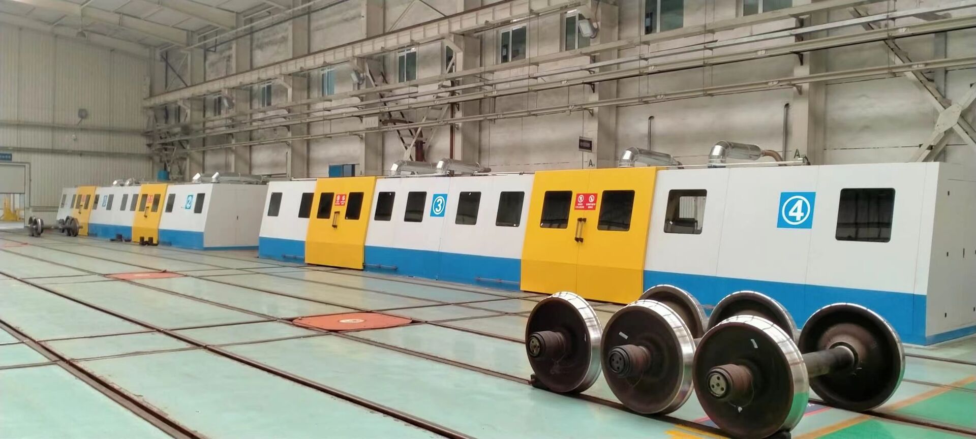 火車車輪輪對(duì)車床防護(hù)