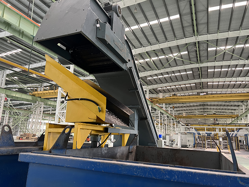 軌道交通車輪加工項(xiàng)目集中排屑