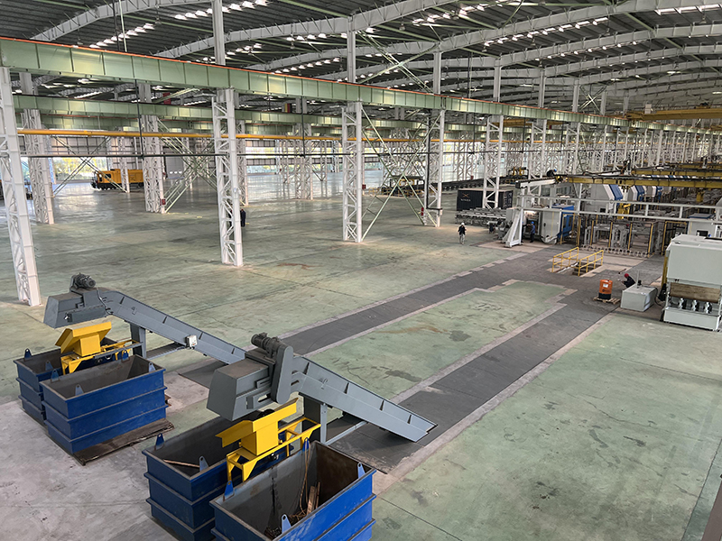 軌道交通車輪加工項(xiàng)目集中排屑