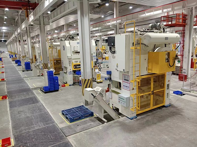 新能源電池沖壓線集中排屑項目