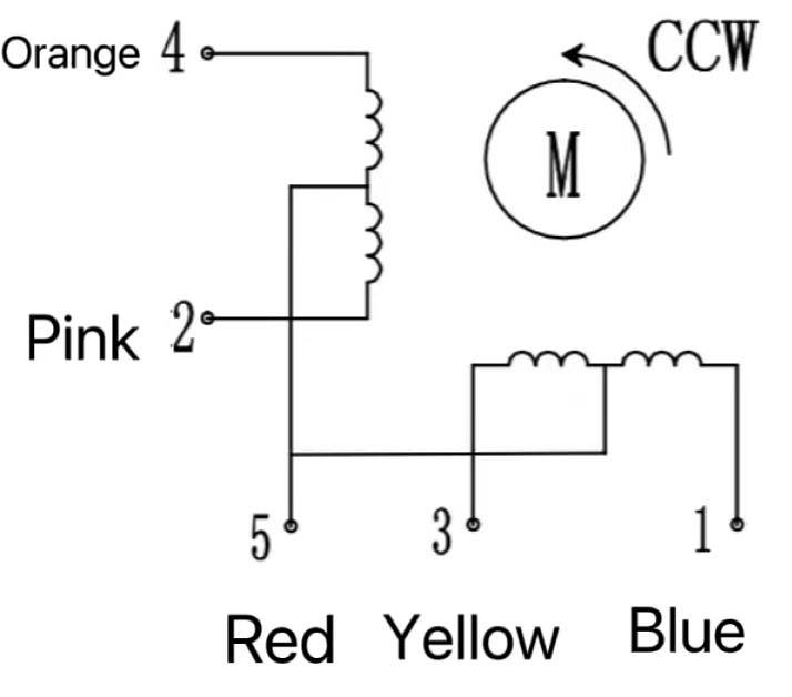 wiring diagram of 24byj48 stepper motor