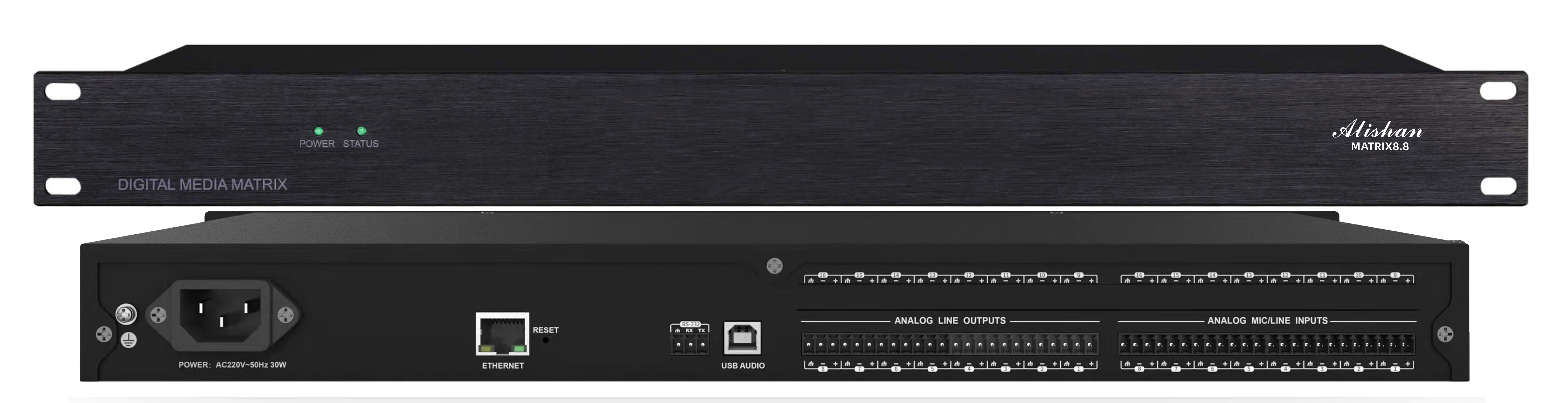 数字音频矩阵MATRIX8.8