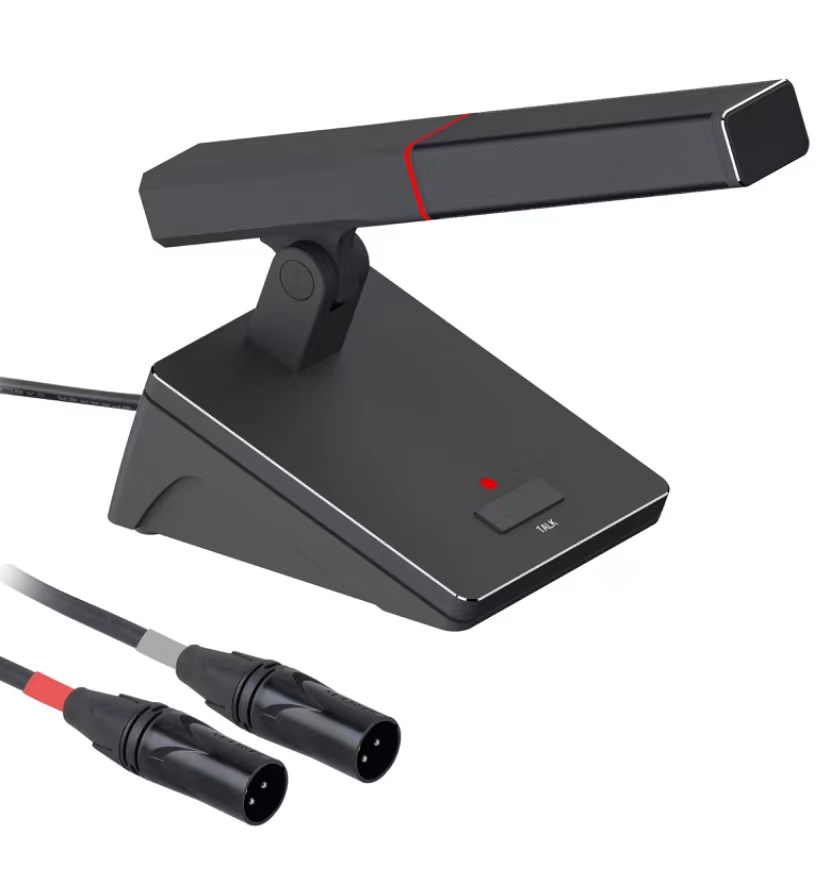 有线鹅颈话筒 双咪芯双备份C-300