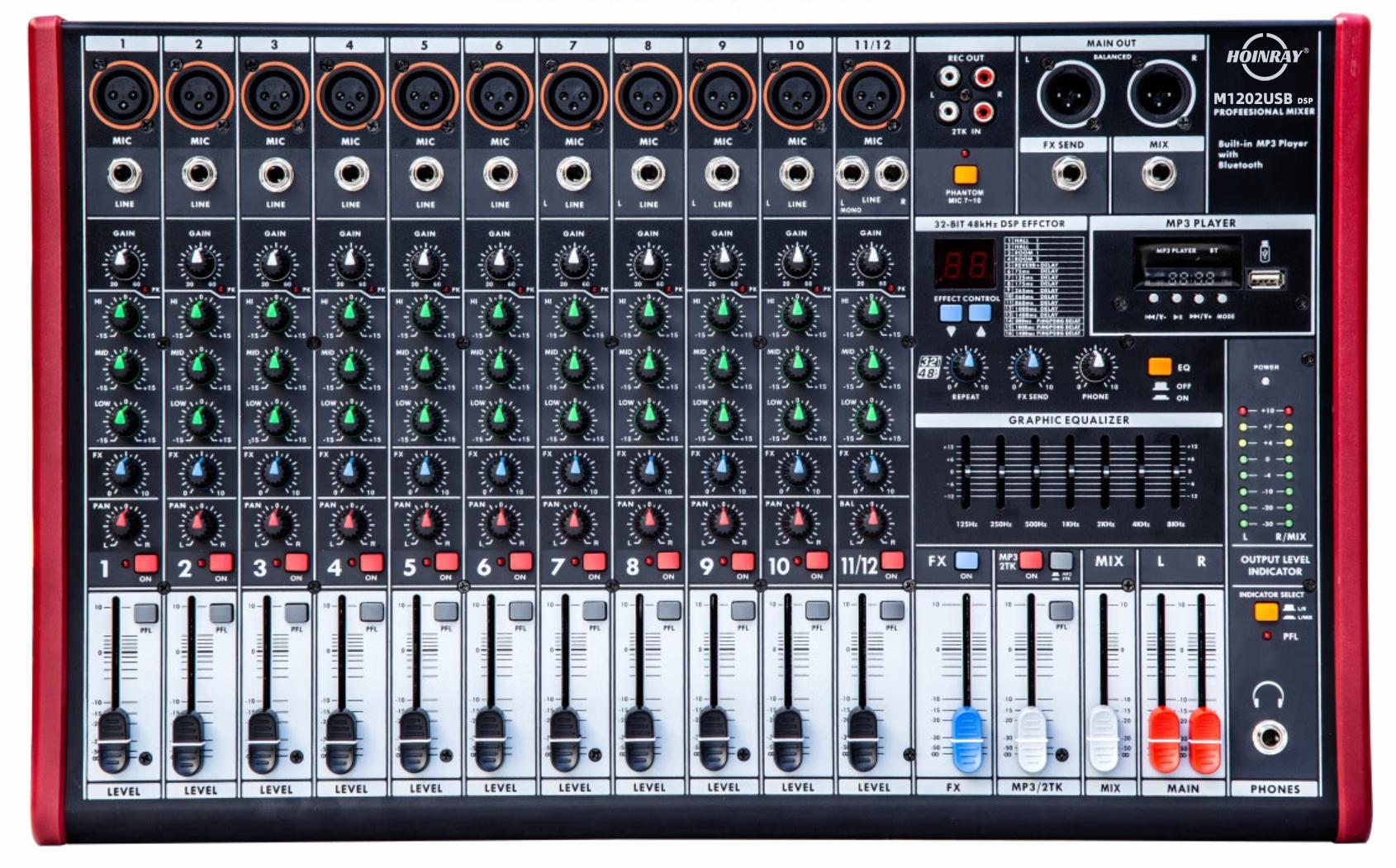 专业调音台M1202USB