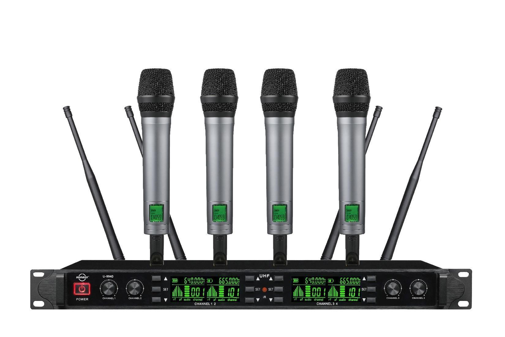 无线手持话筒(一拖四)U-9940 无线手持话筒(一拖四)U-9940