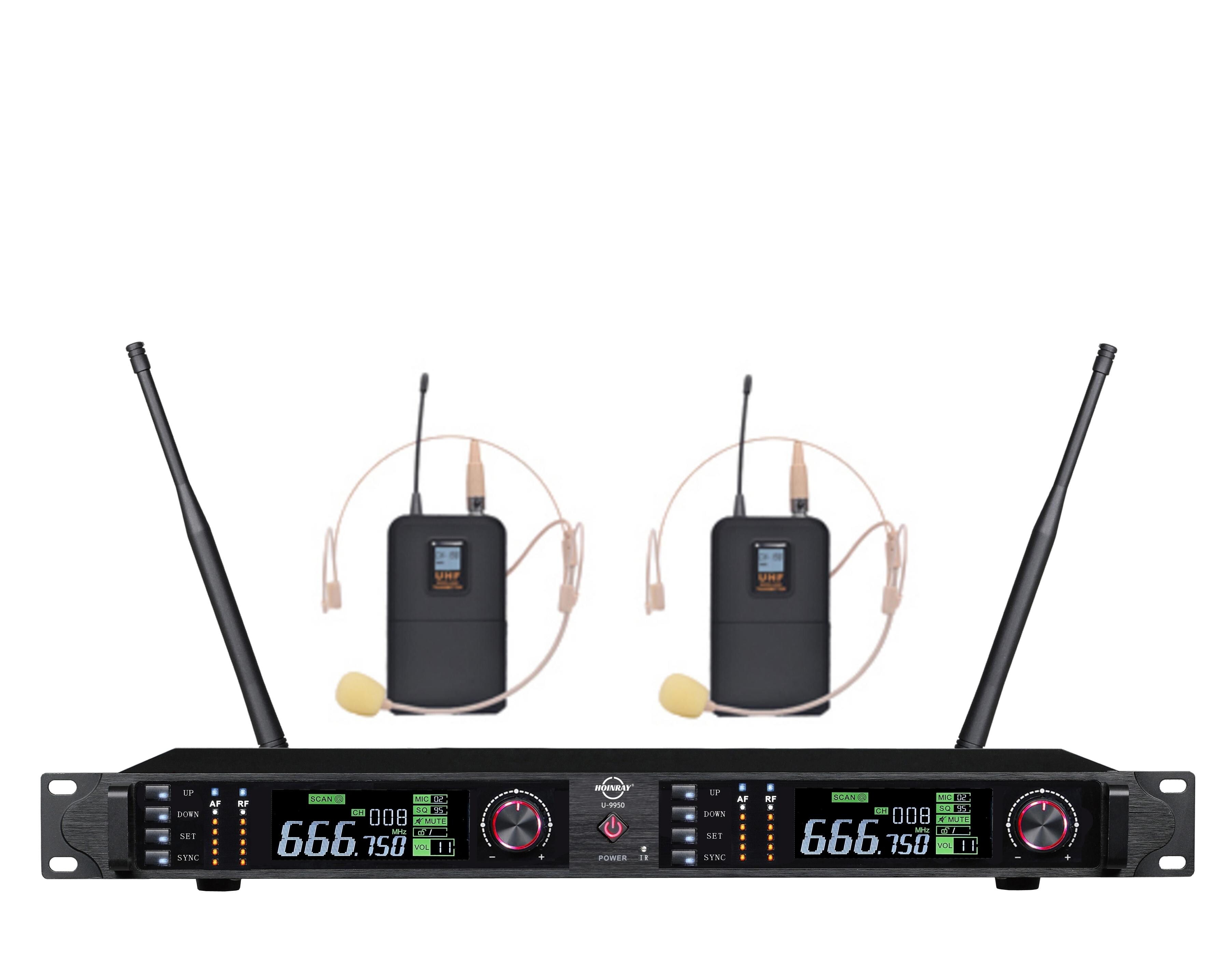 无线头戴话筒(一拖二)U-9950 无线头戴话筒(一拖二)U-9950