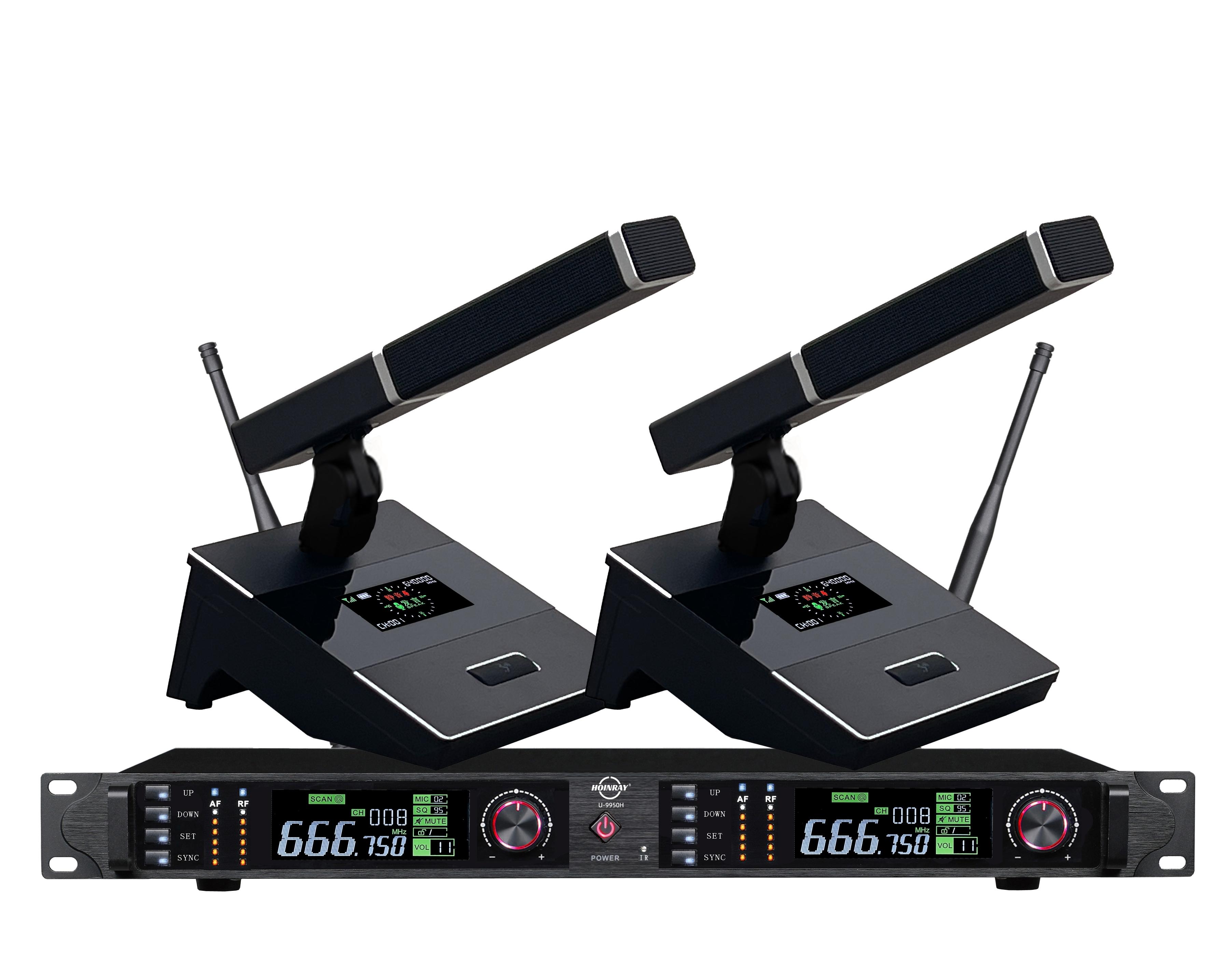 无线方管会议话筒（一拖二）U-9950