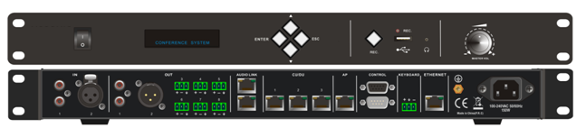 全数字网络DSP会议处理器VIS-DCP2000-W