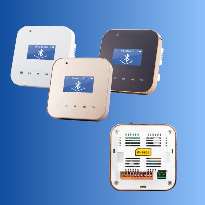 触摸按键带屏背景音乐控制器系统W-8601