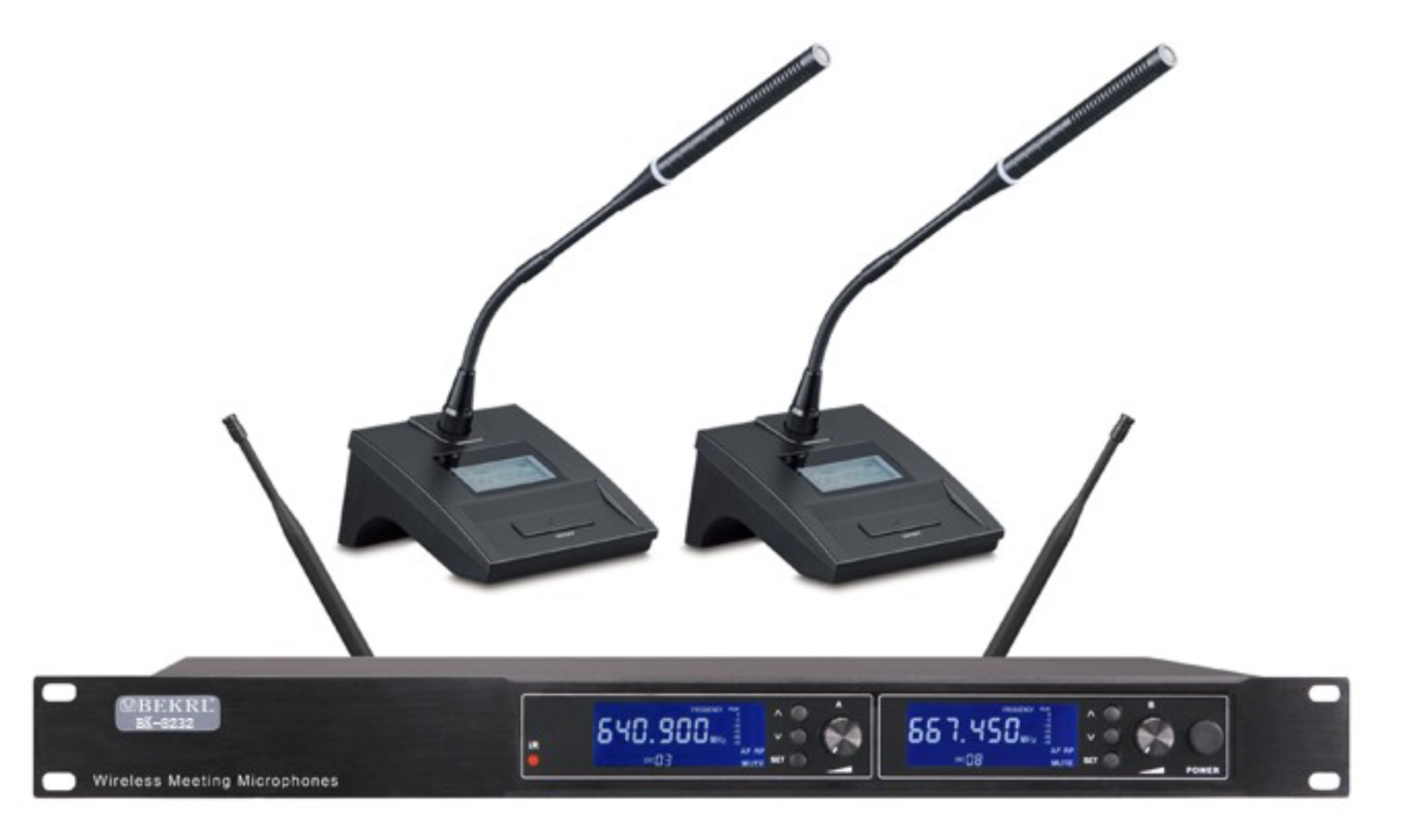 一拖二无线会议话筒BK-8232