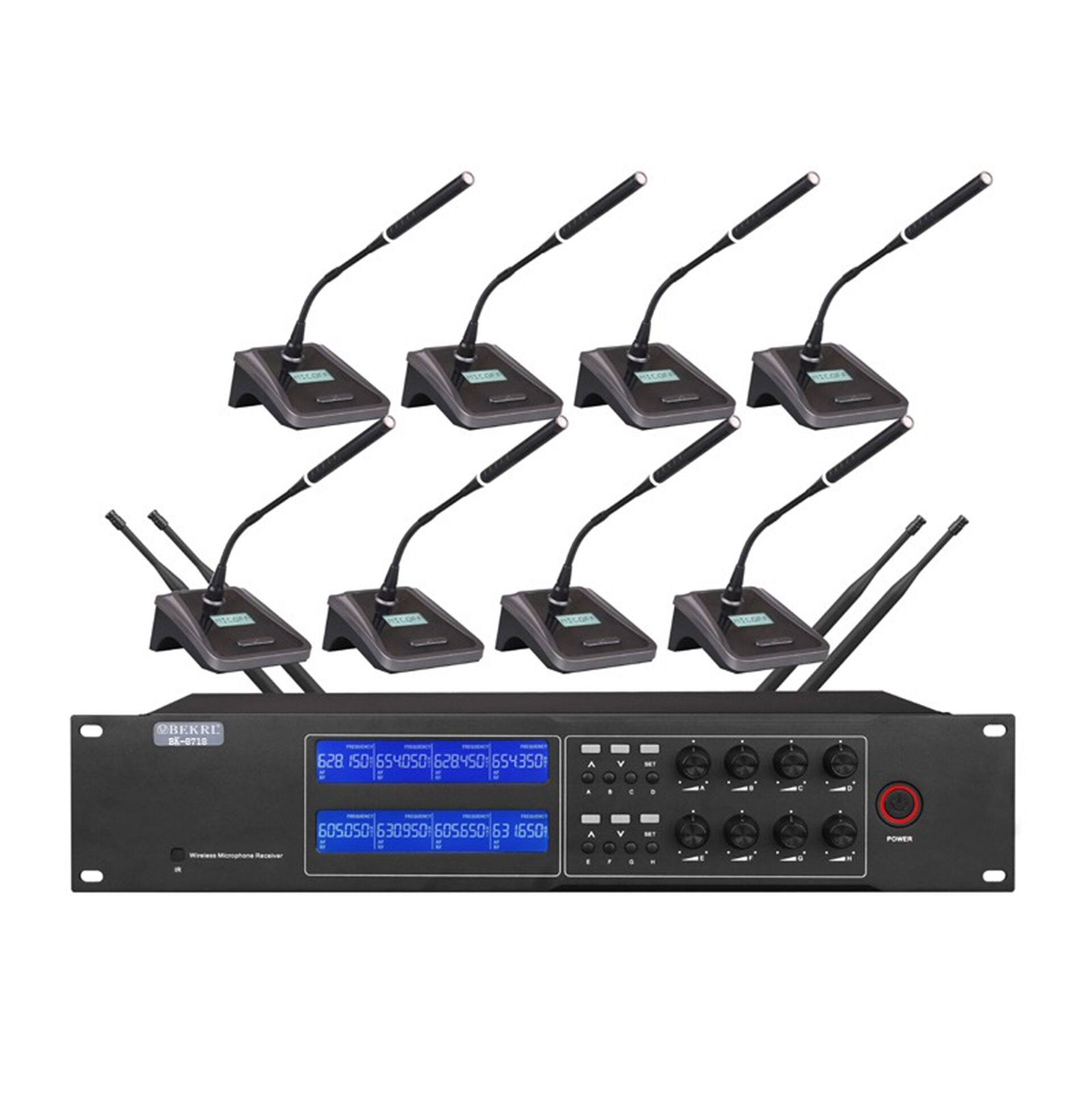 一拖八无线会议话筒BK-8338