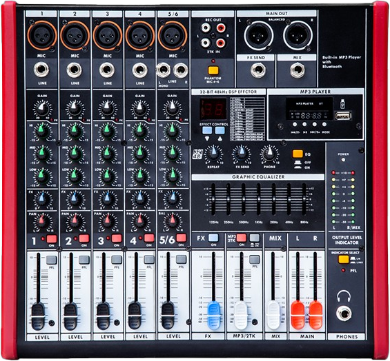 6路调音台M602USB