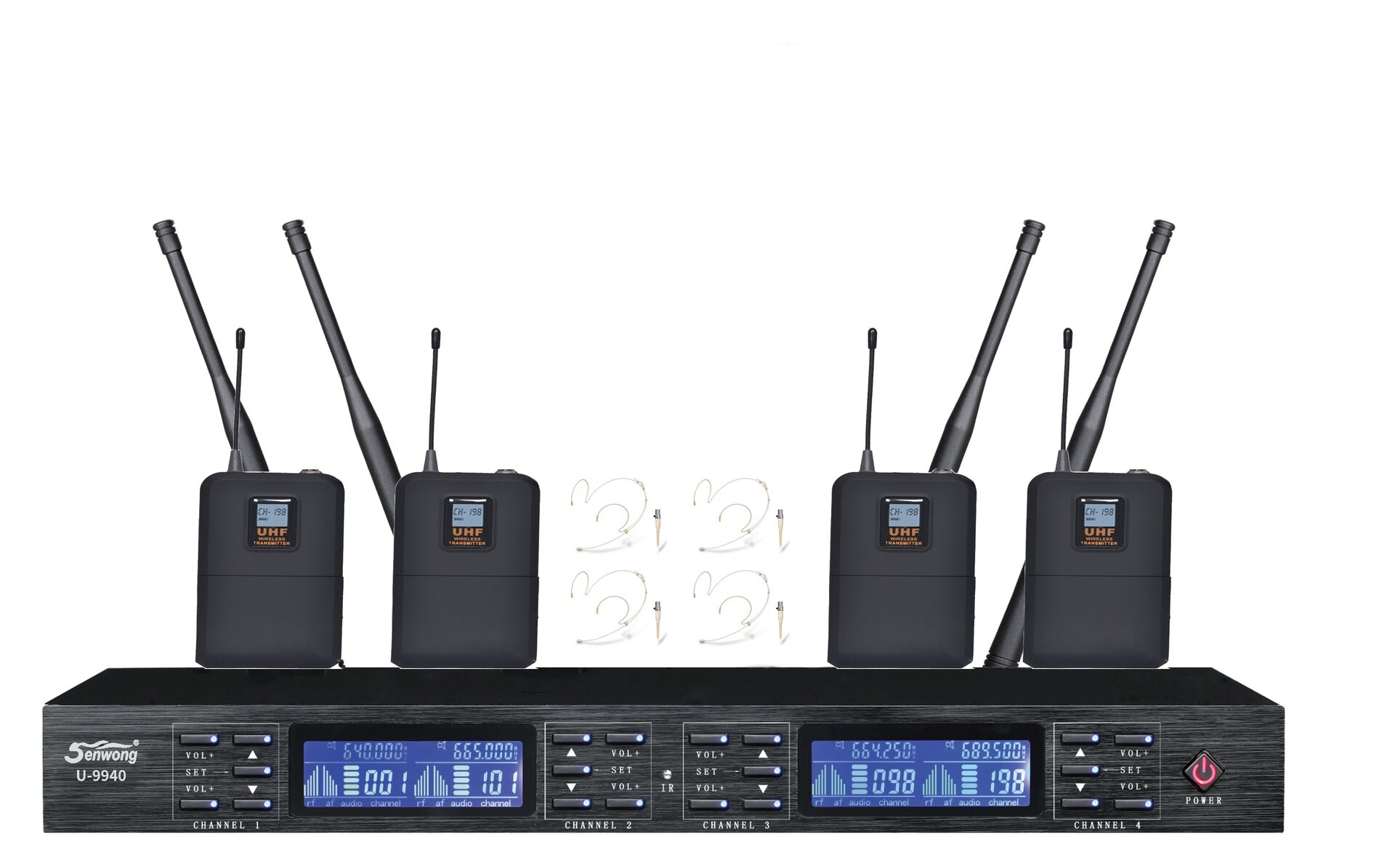 一拖二无线头戴话筒U-9940