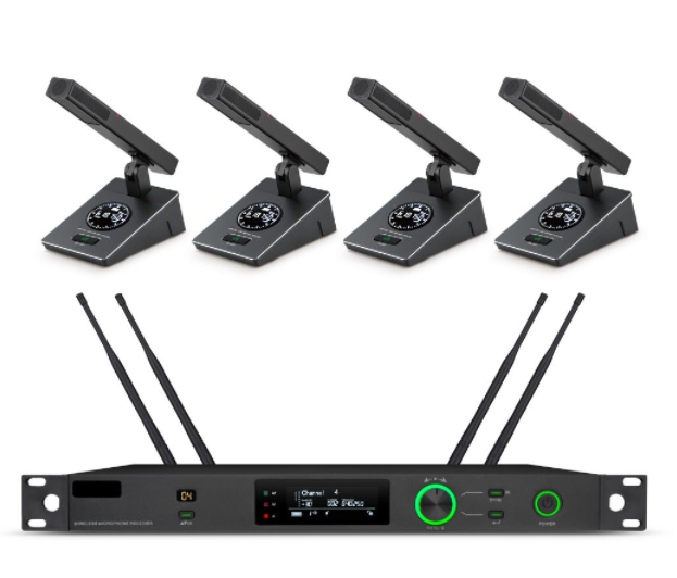 一拖四真分集无线会议话筒BK-8664