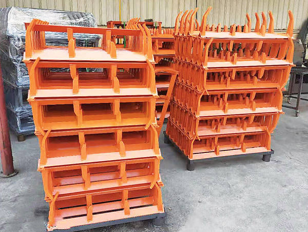 Orange color trough bracket