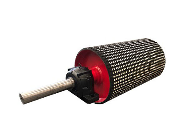 Ceramic lagging drive pulley