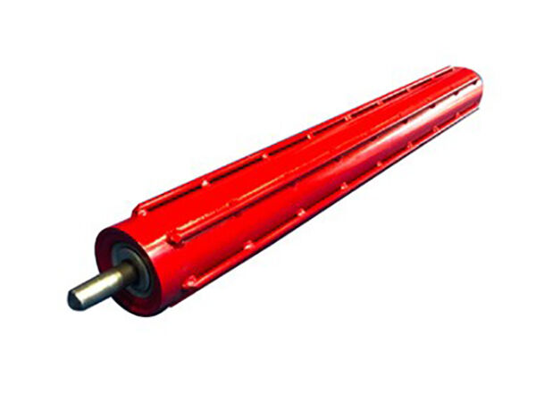 Shock roller for mobile crusher