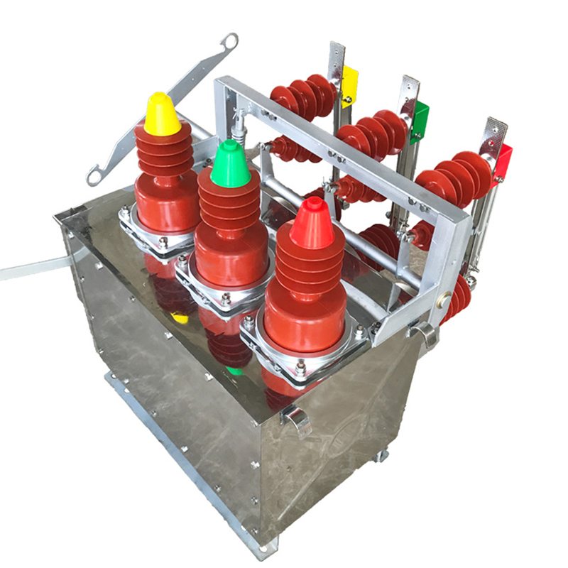 户外柱上真空开关ZW10-12G/630630A不锈钢断路器 双隔离双电源开