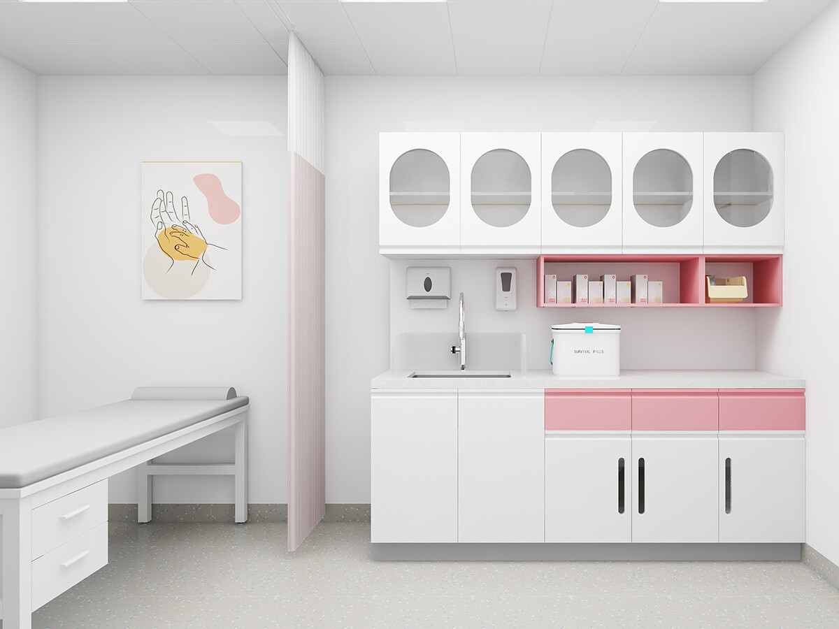 医疗家具钢体治疗柜