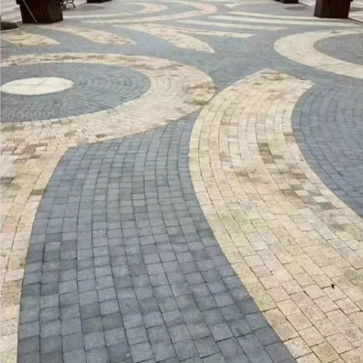马蹄石路面