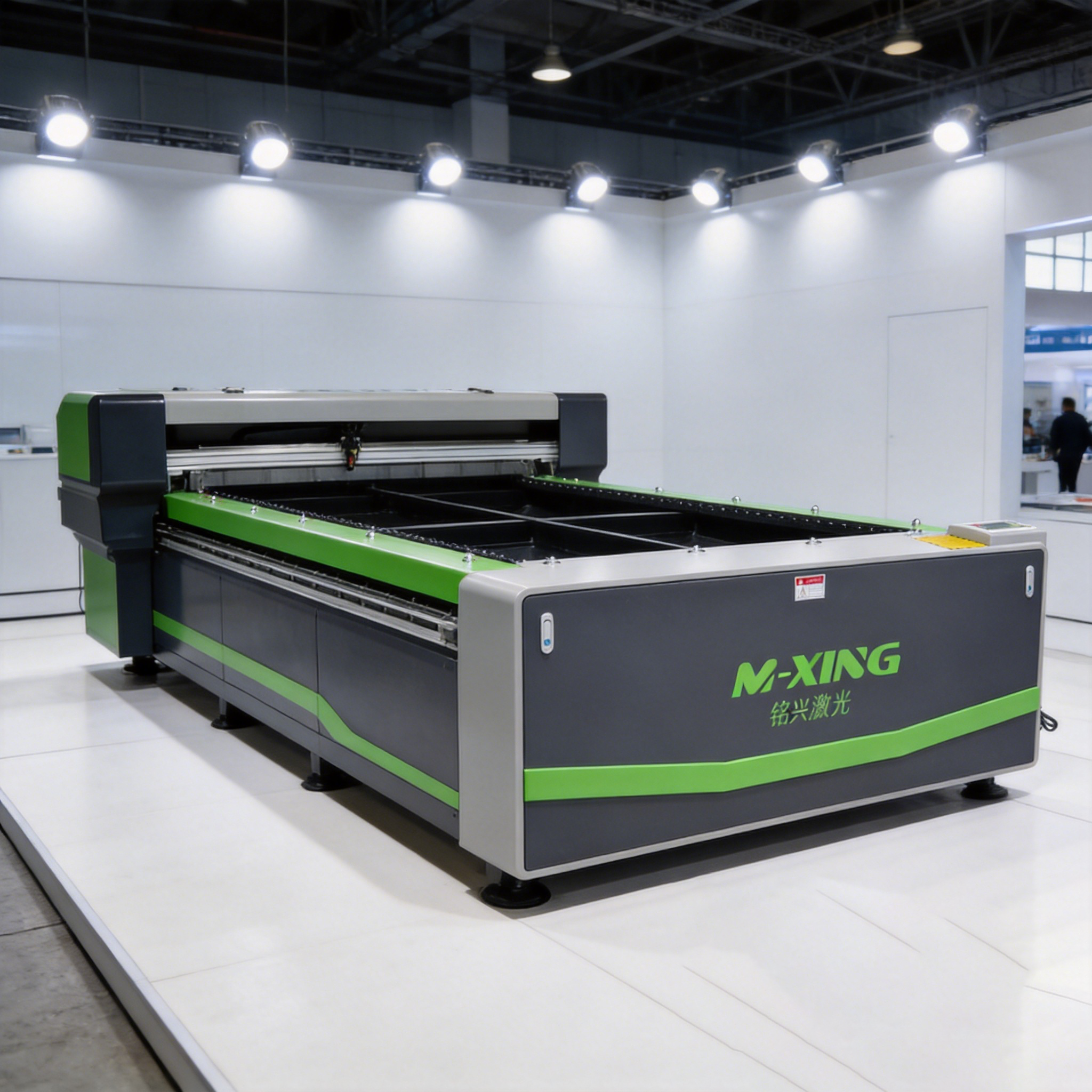 jimeng-2026-08-13-4399-这台高精度CNC CO2激光切割机放置在大型国际工业设备展会的品牌特装展位中央,... Where the real decision starts