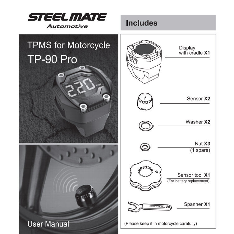 Motorcycle TPMS-TP-90PRO-BSE152 external sensor