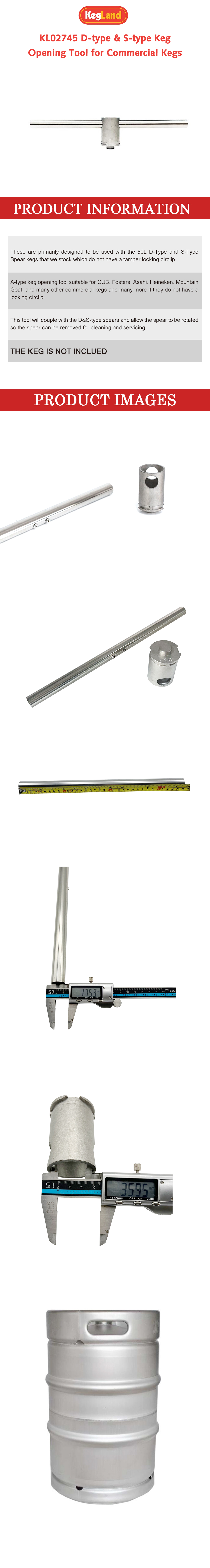 Keg Opening Tools D & S