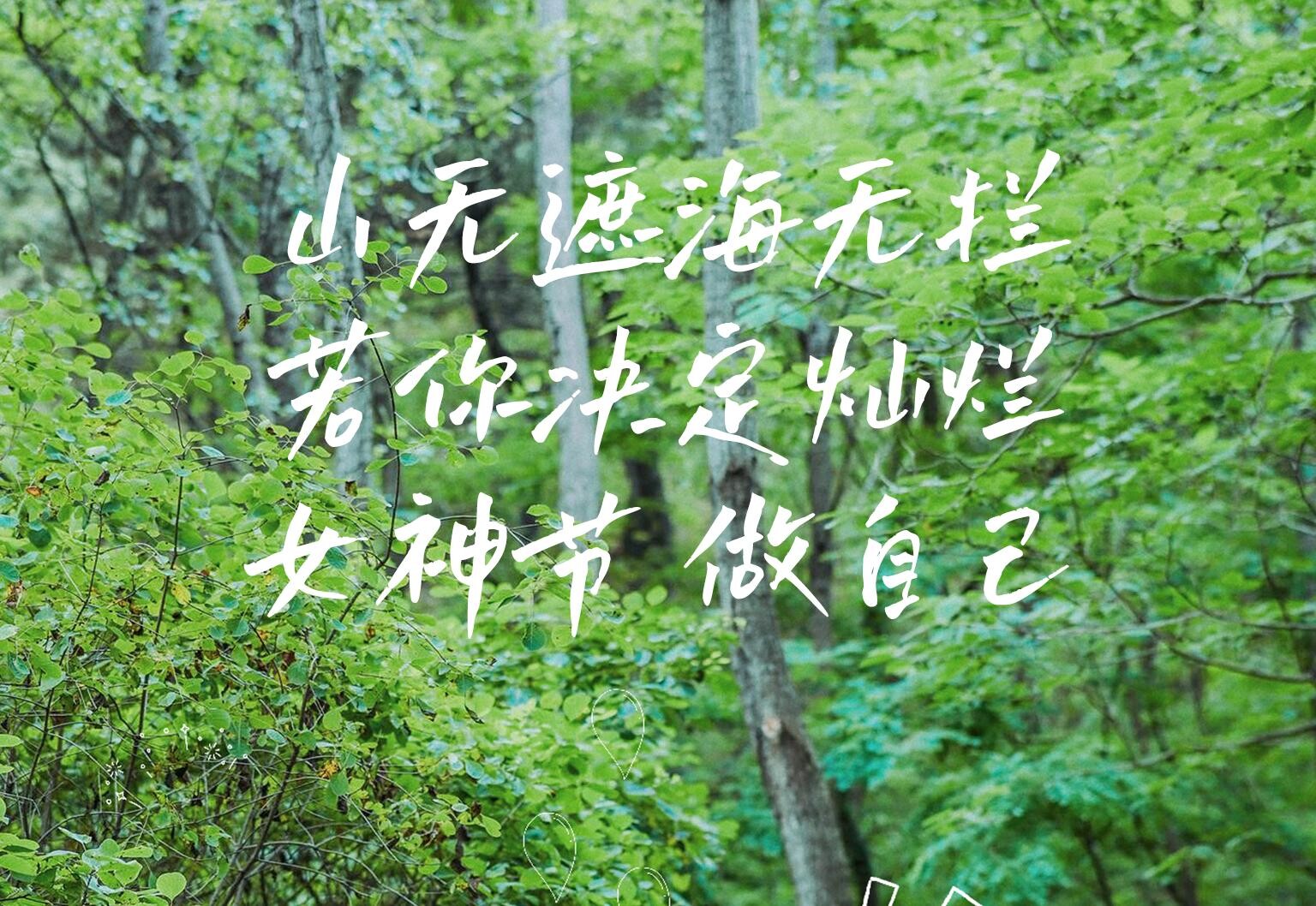 若你决定灿烂，山无遮海无拦！