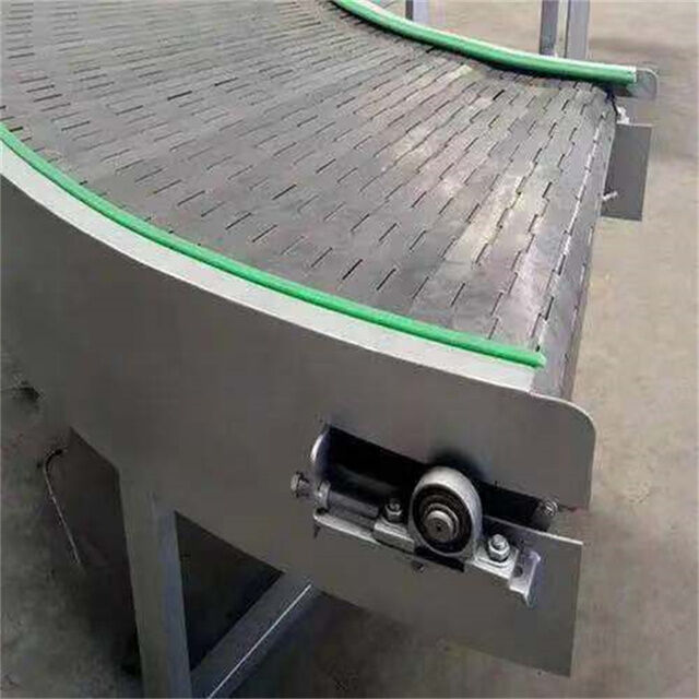 弯道链板输送机