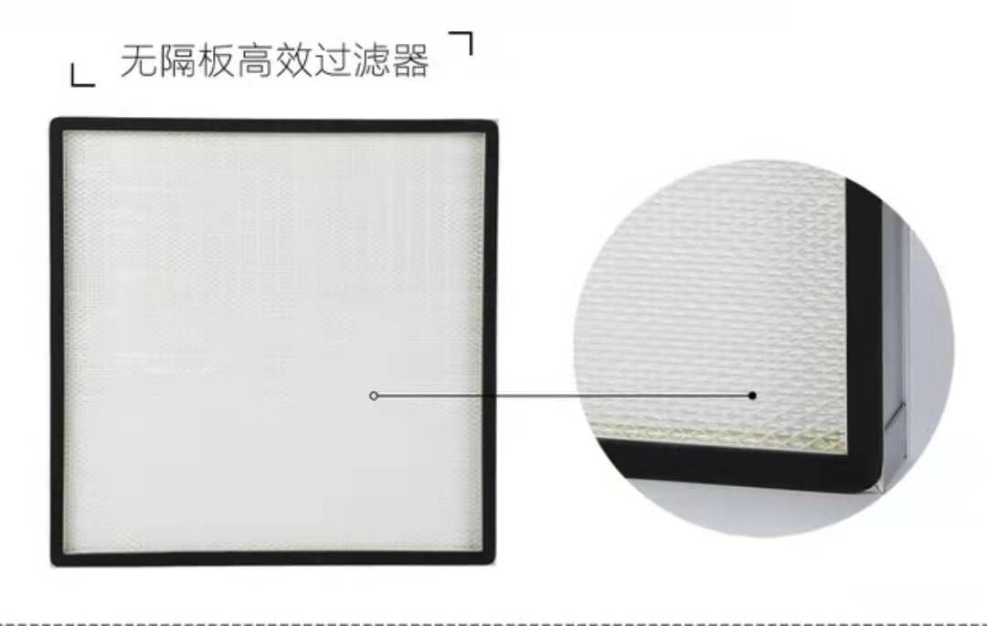 無隔板高效過濾器