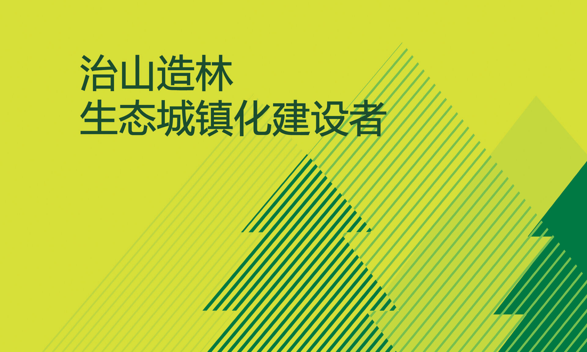 治山造林践行者