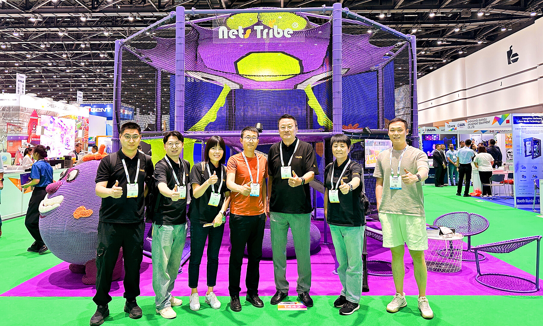 展会速递丨绳网部落最新展品“X空间站”亮相泰国曼谷2024 IAAPA EXPO