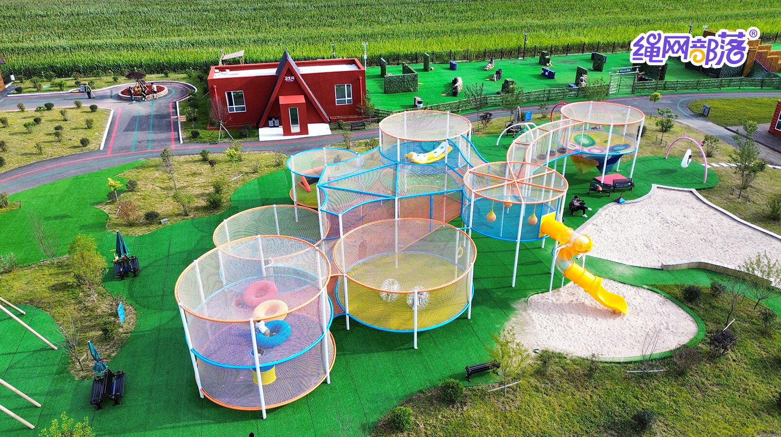 项目案例 | 让探索精神绽放，每个孩子都是发现者 —— 红民农庄绳网乐园