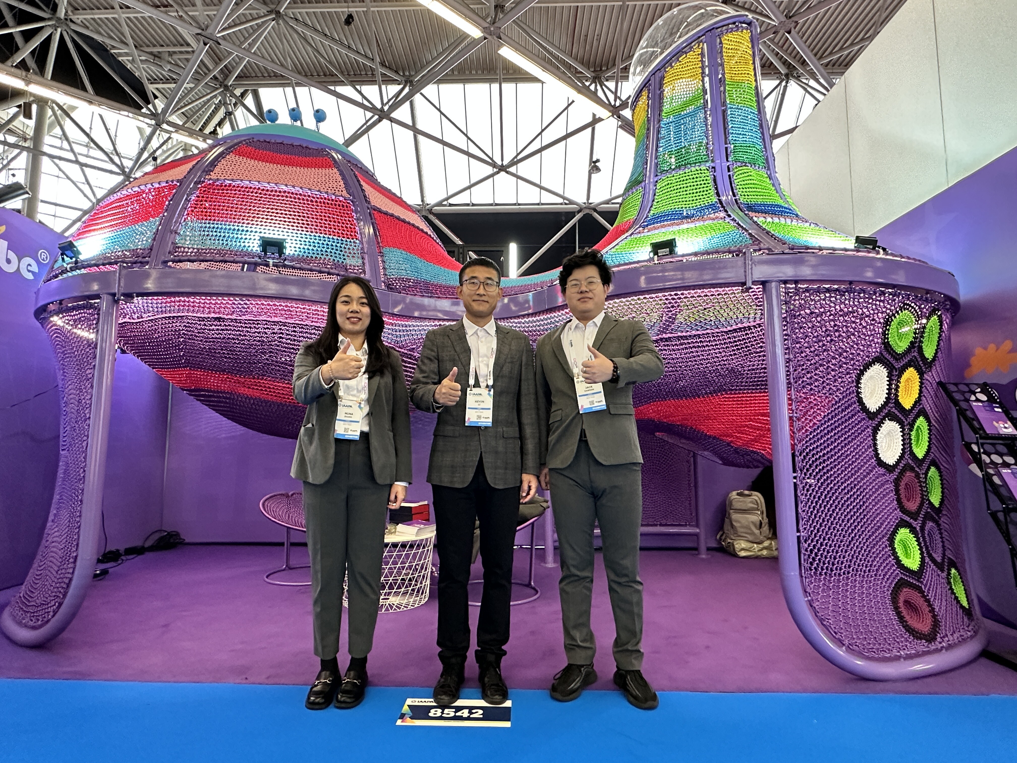展会速递丨绳网部落最新展品亮相荷兰阿姆斯特丹2024 IAAPA EXPO