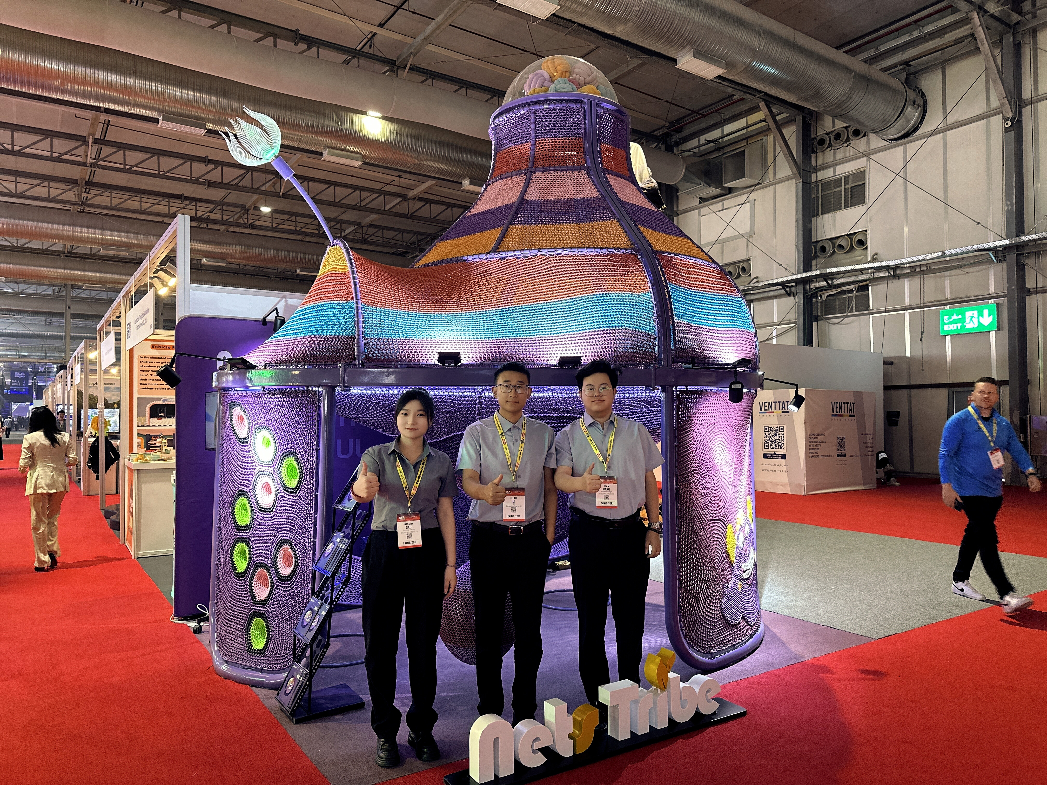 展会实况 | 绳网部落携最新展品“星际空间”亮相2025沙特娱乐及游乐（SEA）博览会