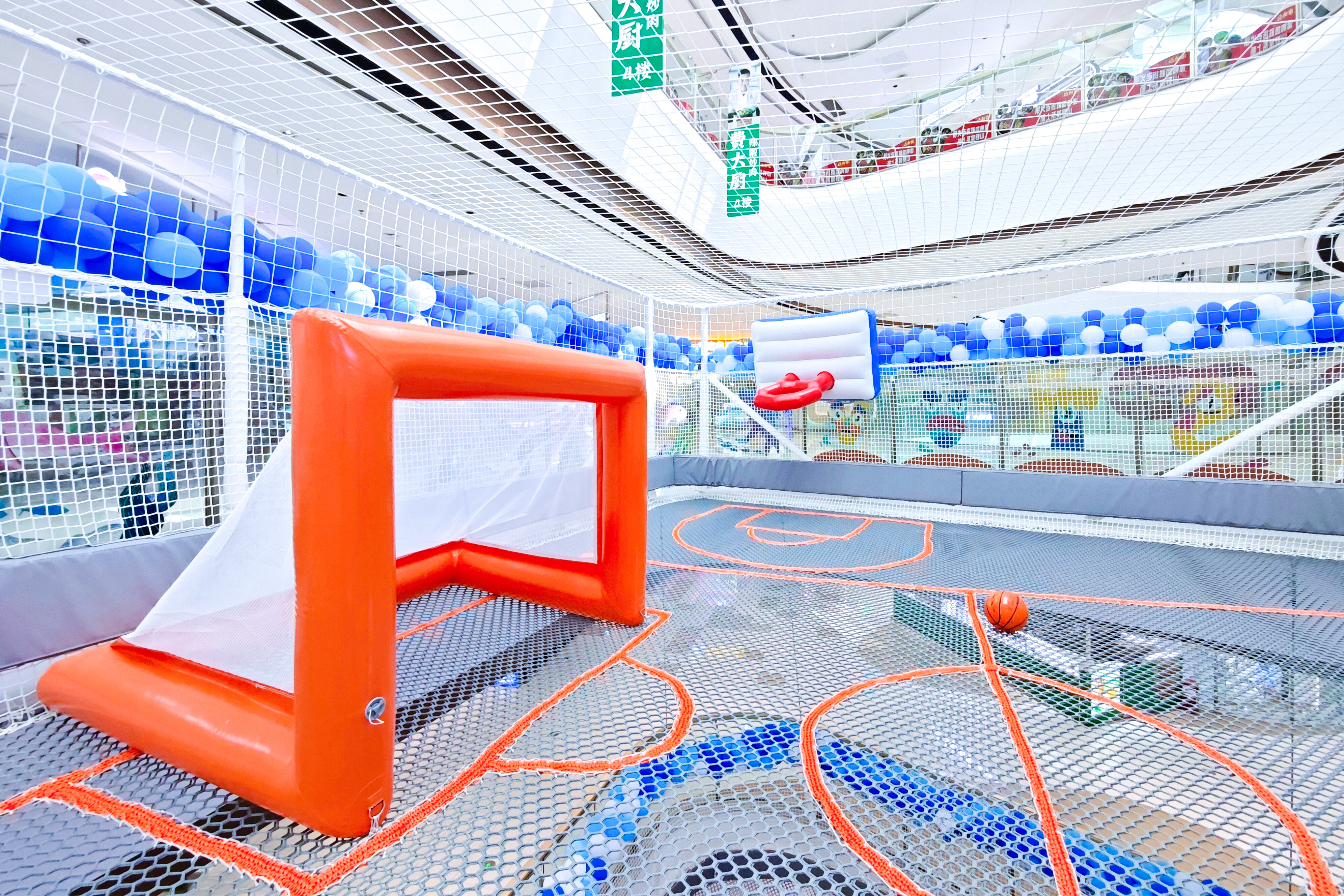 项目案例|绳网部落打造“空中魔网”项目 赋能城市中庭空间再升级