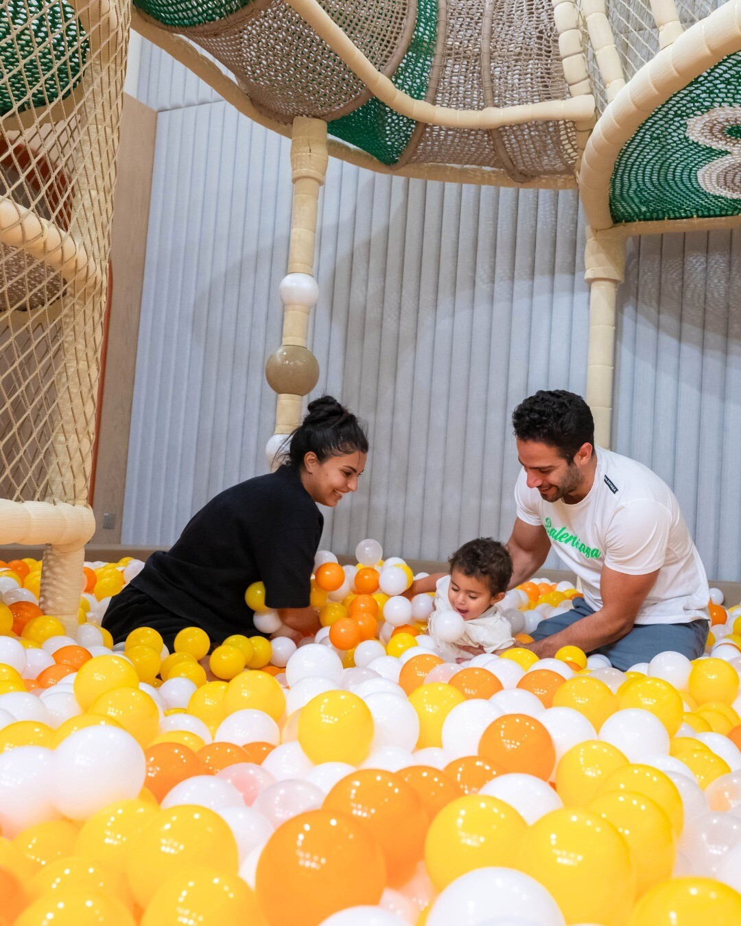 幼儿软包绳网攀爬架