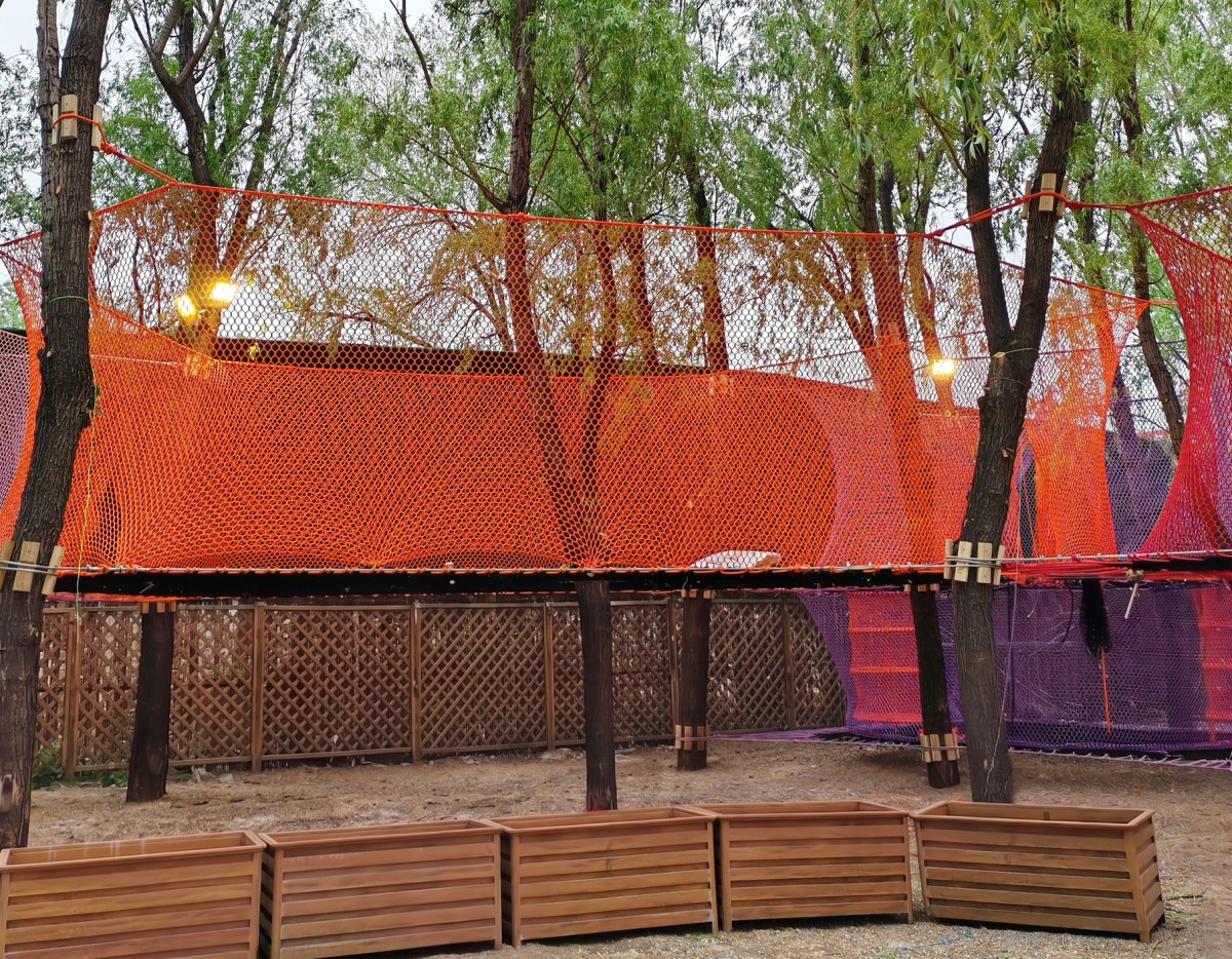 无动力绳网乐园案例|600㎡树林打造多层沉浸式林间探绳网乐园🌲 8