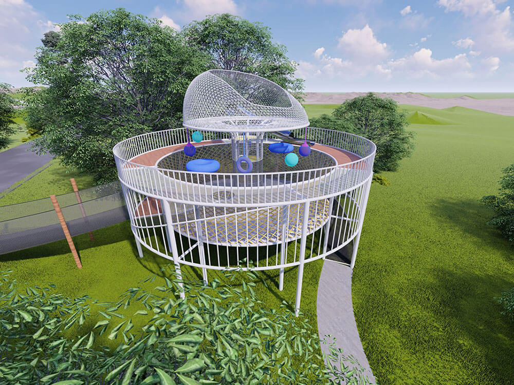 岳阳洞庭湖小镇星球乐园观景平台