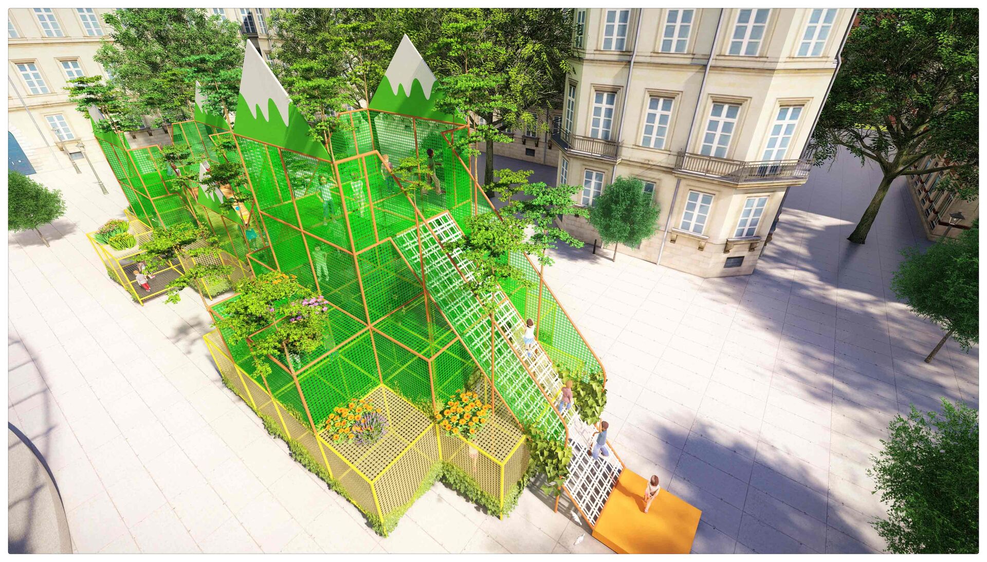 丛林主题立体蹦床 丛林主题立体蹦床